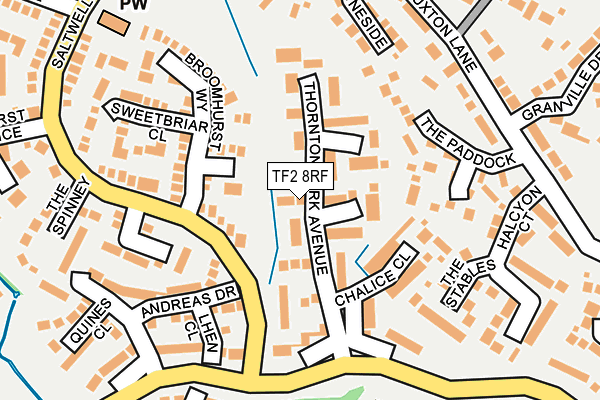 TF2 8RF map - OS OpenMap – Local (Ordnance Survey)