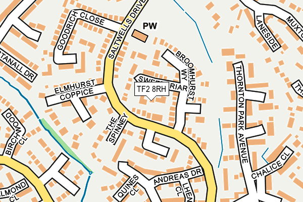 TF2 8RH map - OS OpenMap – Local (Ordnance Survey)