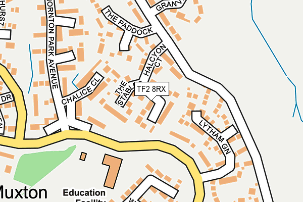 TF2 8RX map - OS OpenMap – Local (Ordnance Survey)