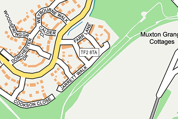 TF2 8TA map - OS OpenMap – Local (Ordnance Survey)