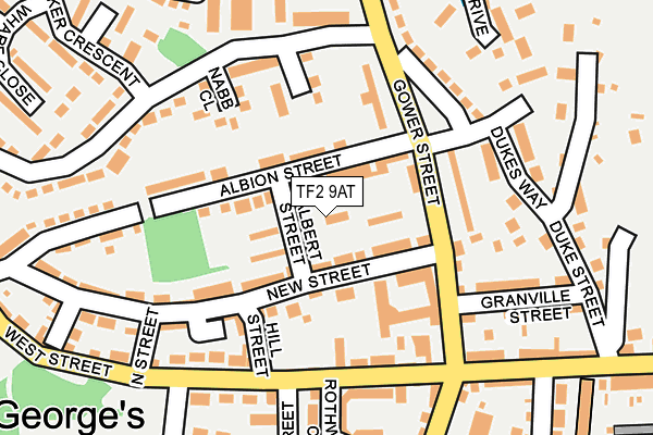 TF2 9AT map - OS OpenMap – Local (Ordnance Survey)