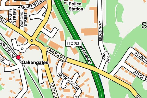 TF2 9BF map - OS OpenMap – Local (Ordnance Survey)