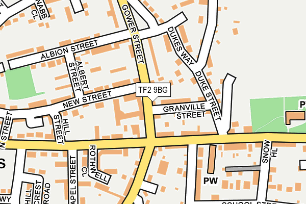 TF2 9BG map - OS OpenMap – Local (Ordnance Survey)