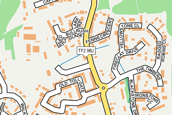 TF2 9BJ map - OS OpenMap – Local (Ordnance Survey)