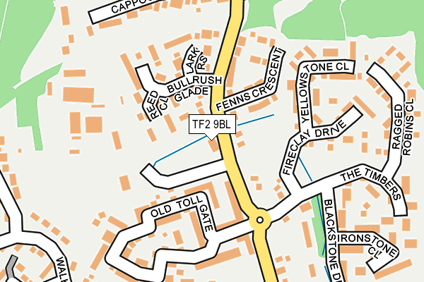 TF2 9BL map - OS OpenMap – Local (Ordnance Survey)