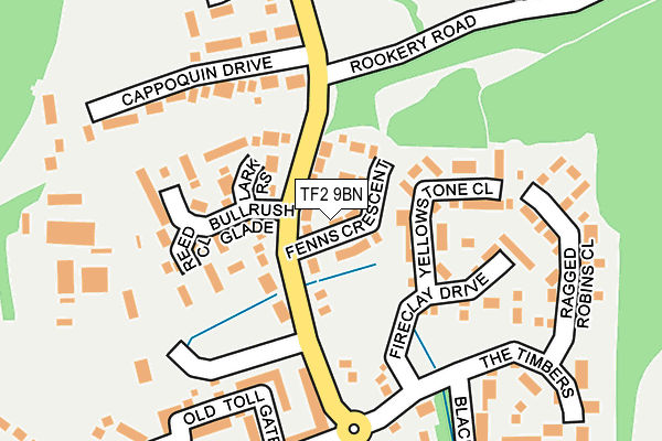 TF2 9BN map - OS OpenMap – Local (Ordnance Survey)