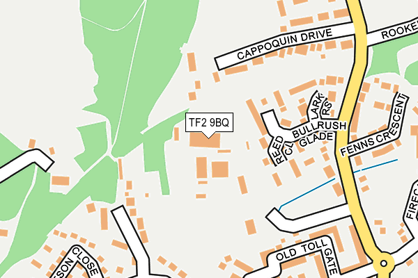 TF2 9BQ map - OS OpenMap – Local (Ordnance Survey)