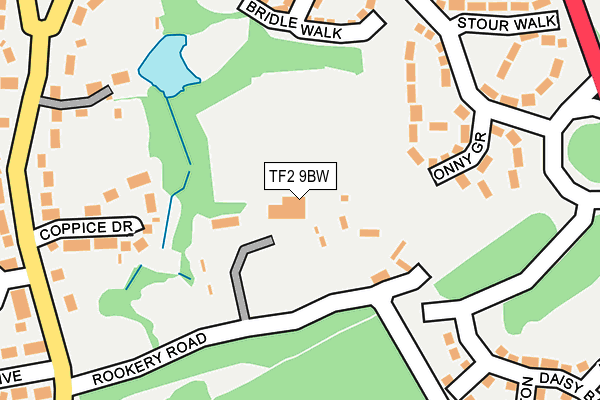 TF2 9BW map - OS OpenMap – Local (Ordnance Survey)