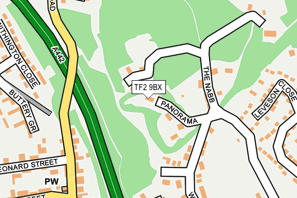 TF2 9BX map - OS OpenMap – Local (Ordnance Survey)