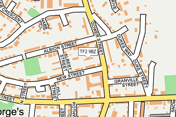 TF2 9BZ map - OS OpenMap – Local (Ordnance Survey)