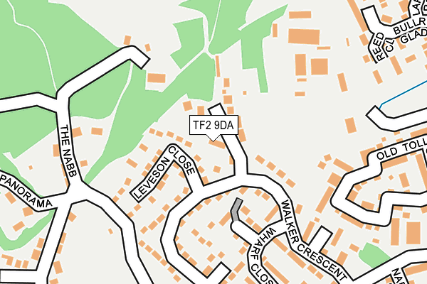 TF2 9DA map - OS OpenMap – Local (Ordnance Survey)