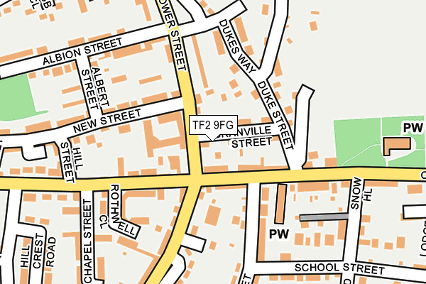 TF2 9FG map - OS OpenMap – Local (Ordnance Survey)