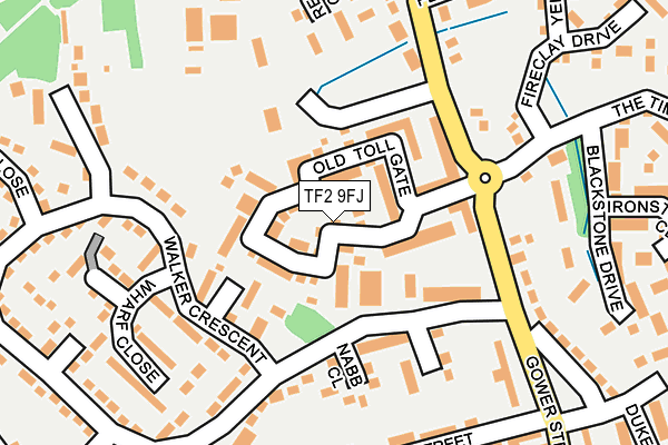 TF2 9FJ map - OS OpenMap – Local (Ordnance Survey)