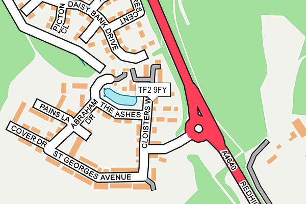 TF2 9FY map - OS OpenMap – Local (Ordnance Survey)