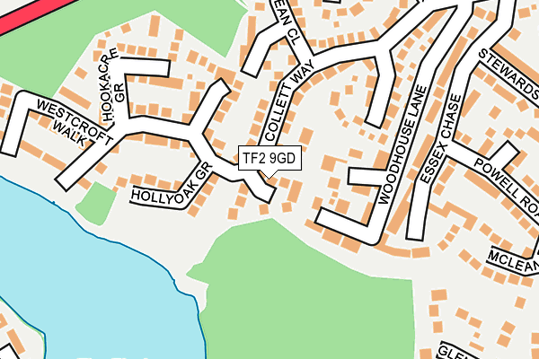 TF2 9GD map - OS OpenMap – Local (Ordnance Survey)