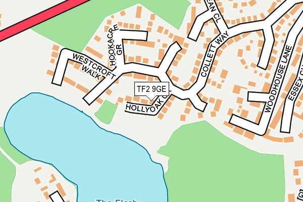 TF2 9GE map - OS OpenMap – Local (Ordnance Survey)