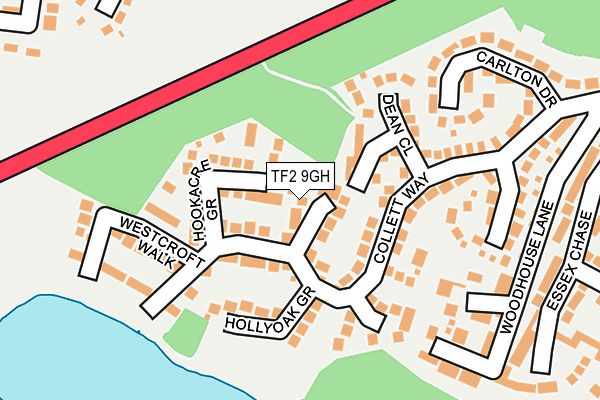 TF2 9GH map - OS OpenMap – Local (Ordnance Survey)
