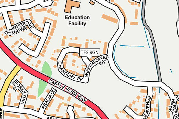 TF2 9GN map - OS OpenMap – Local (Ordnance Survey)