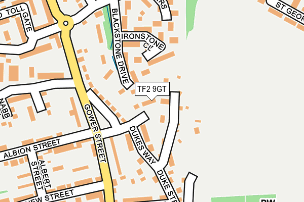 TF2 9GT map - OS OpenMap – Local (Ordnance Survey)