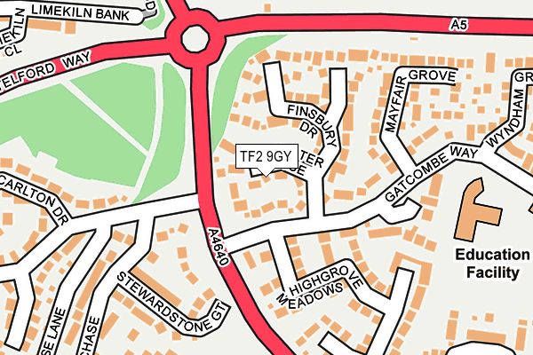 TF2 9GY map - OS OpenMap – Local (Ordnance Survey)