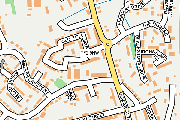 TF2 9HW map - OS OpenMap – Local (Ordnance Survey)