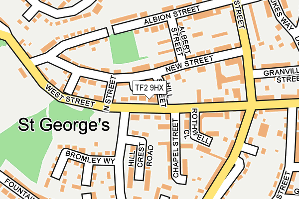 TF2 9HX map - OS OpenMap – Local (Ordnance Survey)