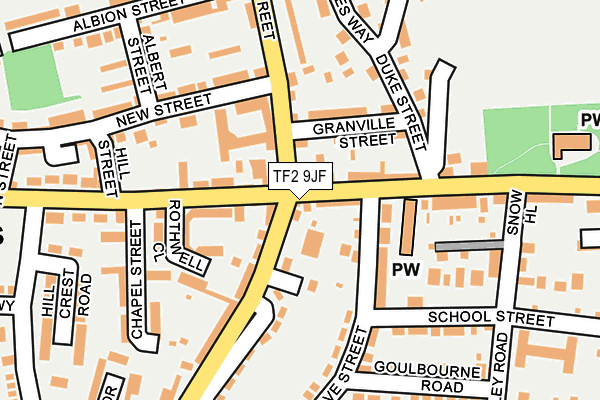 TF2 9JF map - OS OpenMap – Local (Ordnance Survey)