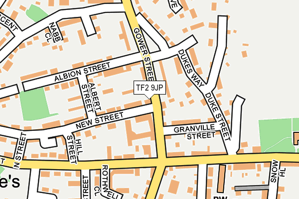 TF2 9JP map - OS OpenMap – Local (Ordnance Survey)
