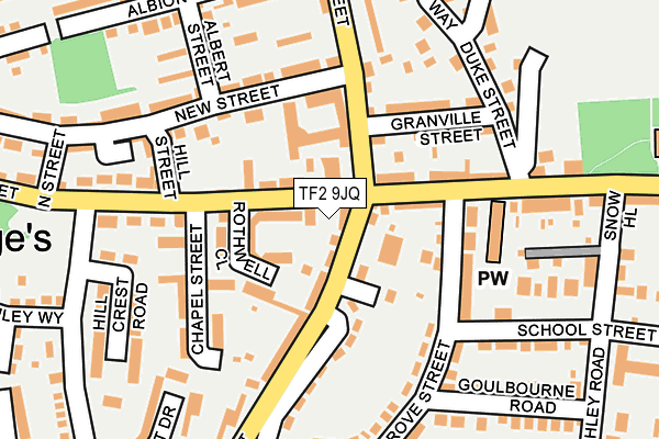 TF2 9JQ map - OS OpenMap – Local (Ordnance Survey)