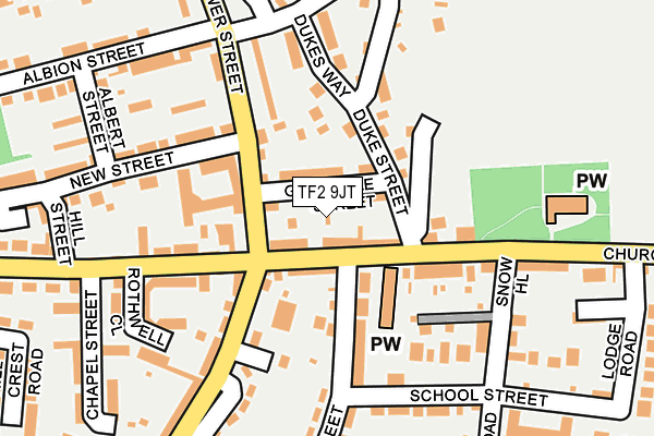 TF2 9JT map - OS OpenMap – Local (Ordnance Survey)