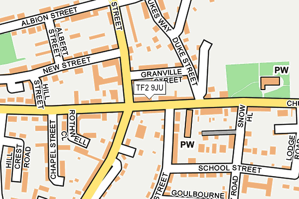 TF2 9JU map - OS OpenMap – Local (Ordnance Survey)