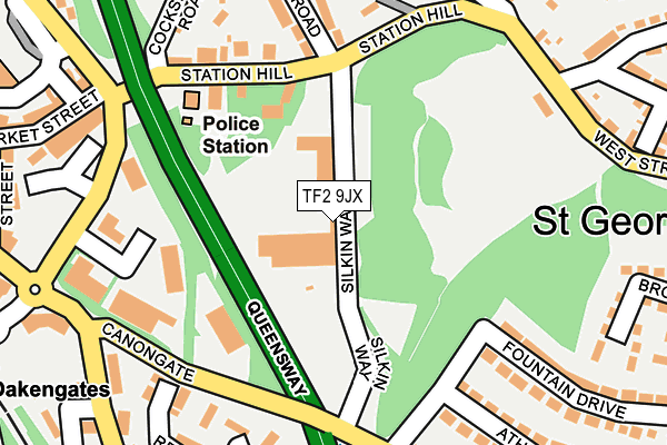 TF2 9JX map - OS OpenMap – Local (Ordnance Survey)