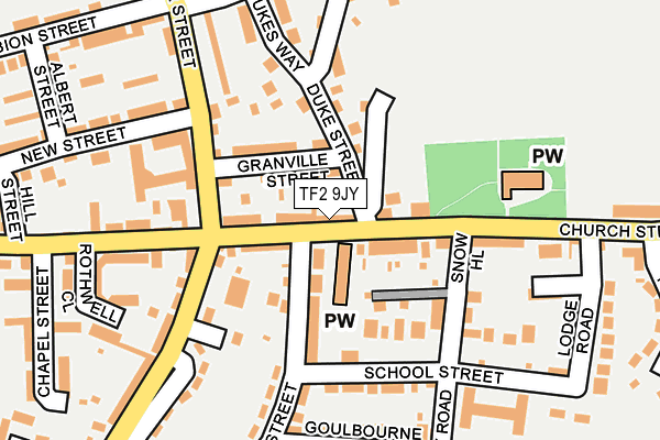 TF2 9JY map - OS OpenMap – Local (Ordnance Survey)