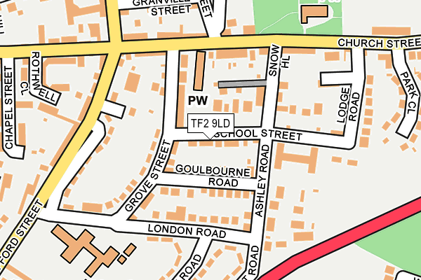 TF2 9LD map - OS OpenMap – Local (Ordnance Survey)