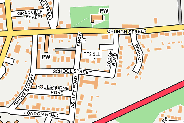TF2 9LL map - OS OpenMap – Local (Ordnance Survey)