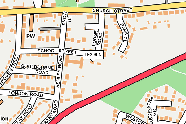 TF2 9LN map - OS OpenMap – Local (Ordnance Survey)