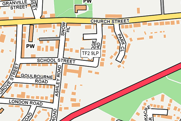 TF2 9LP map - OS OpenMap – Local (Ordnance Survey)