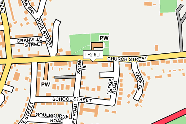 TF2 9LT map - OS OpenMap – Local (Ordnance Survey)