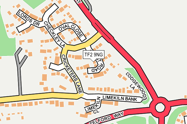 TF2 9NG map - OS OpenMap – Local (Ordnance Survey)