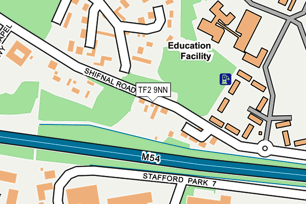 TF2 9NN map - OS OpenMap – Local (Ordnance Survey)