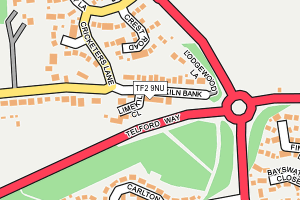 TF2 9NU map - OS OpenMap – Local (Ordnance Survey)