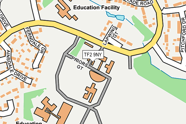 TF2 9NY map - OS OpenMap – Local (Ordnance Survey)