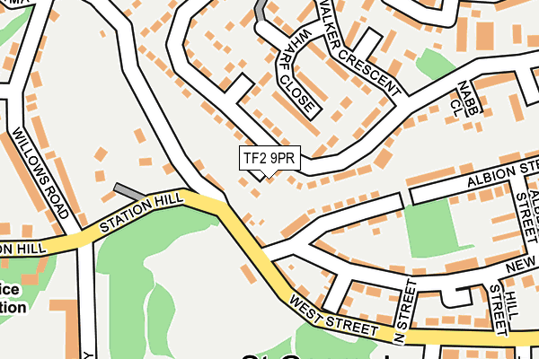 TF2 9PR map - OS OpenMap – Local (Ordnance Survey)