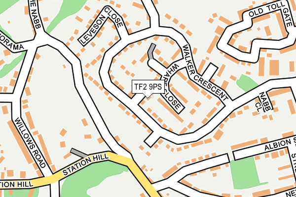 TF2 9PS map - OS OpenMap – Local (Ordnance Survey)
