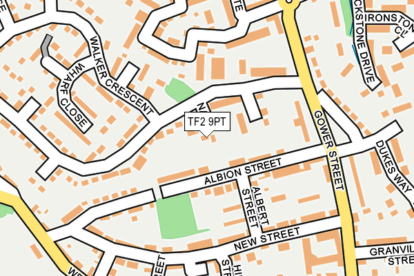 TF2 9PT map - OS OpenMap – Local (Ordnance Survey)