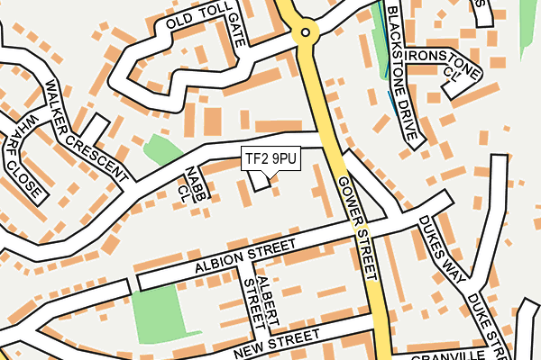 TF2 9PU map - OS OpenMap – Local (Ordnance Survey)