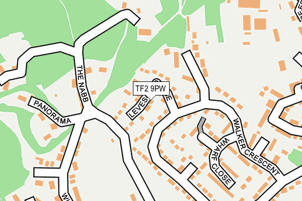 TF2 9PW map - OS OpenMap – Local (Ordnance Survey)