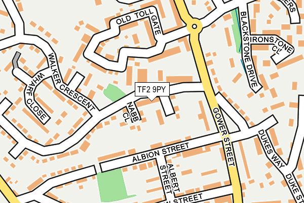 TF2 9PY map - OS OpenMap – Local (Ordnance Survey)