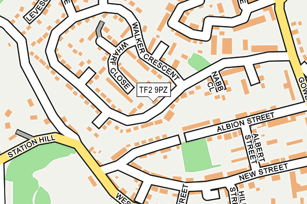 TF2 9PZ map - OS OpenMap – Local (Ordnance Survey)