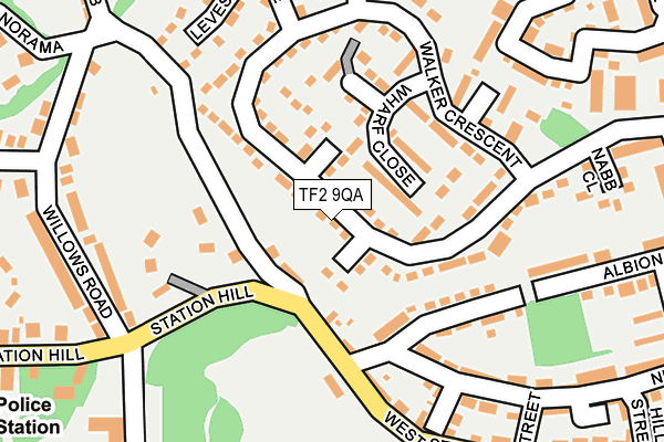 TF2 9QA map - OS OpenMap – Local (Ordnance Survey)